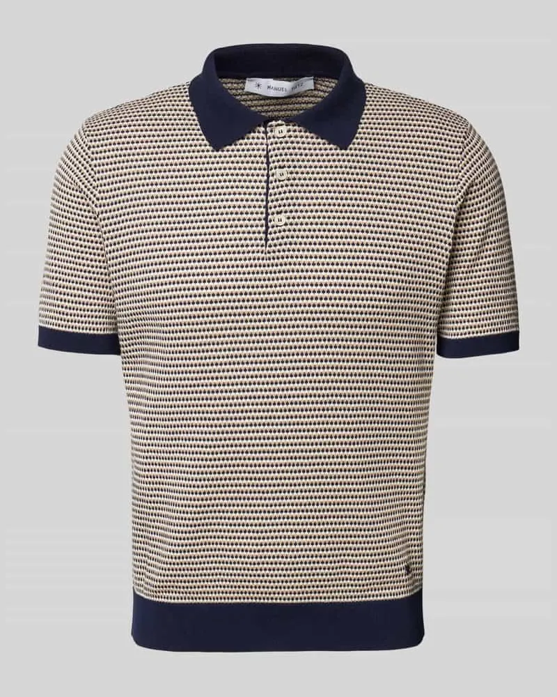 Manuel Ritz Poloshirt mit kurzer Knopfleiste 