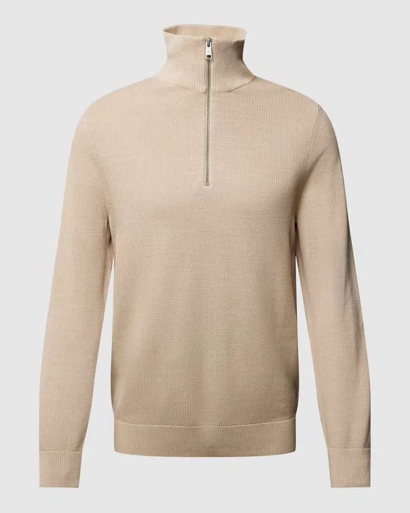 Marc O'Polo Strickpullover mit Troyer-Kragen 