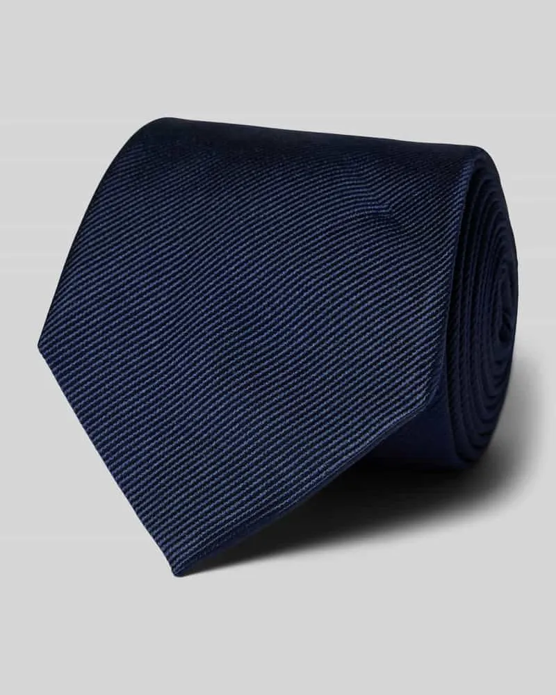 Profuomo Seidenkrawatte in unifarbenem Design (8 cm 