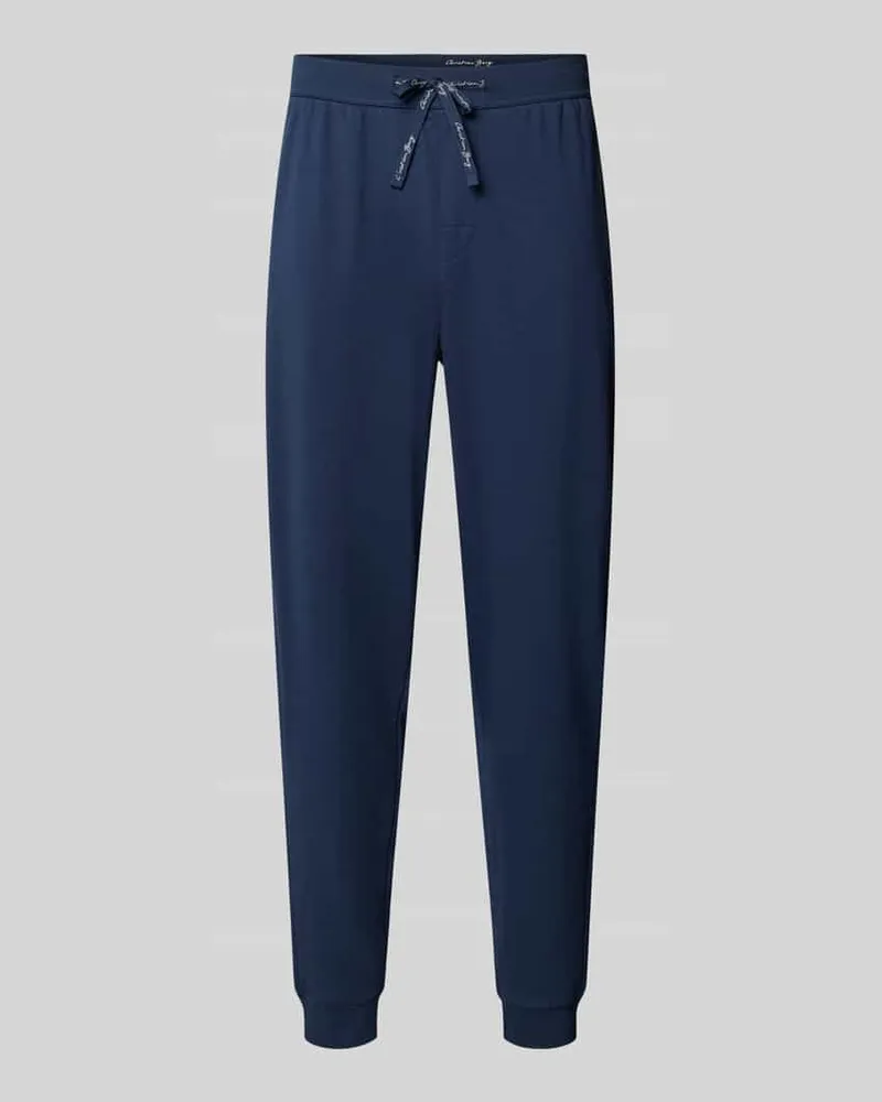 Christian Berg Sweatpants mit elastischem Bund Marine