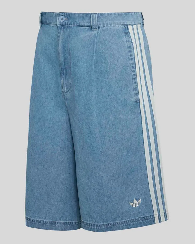 adidas Loose Fit Bermuda aus Baumwoll-Mix Jeansblau