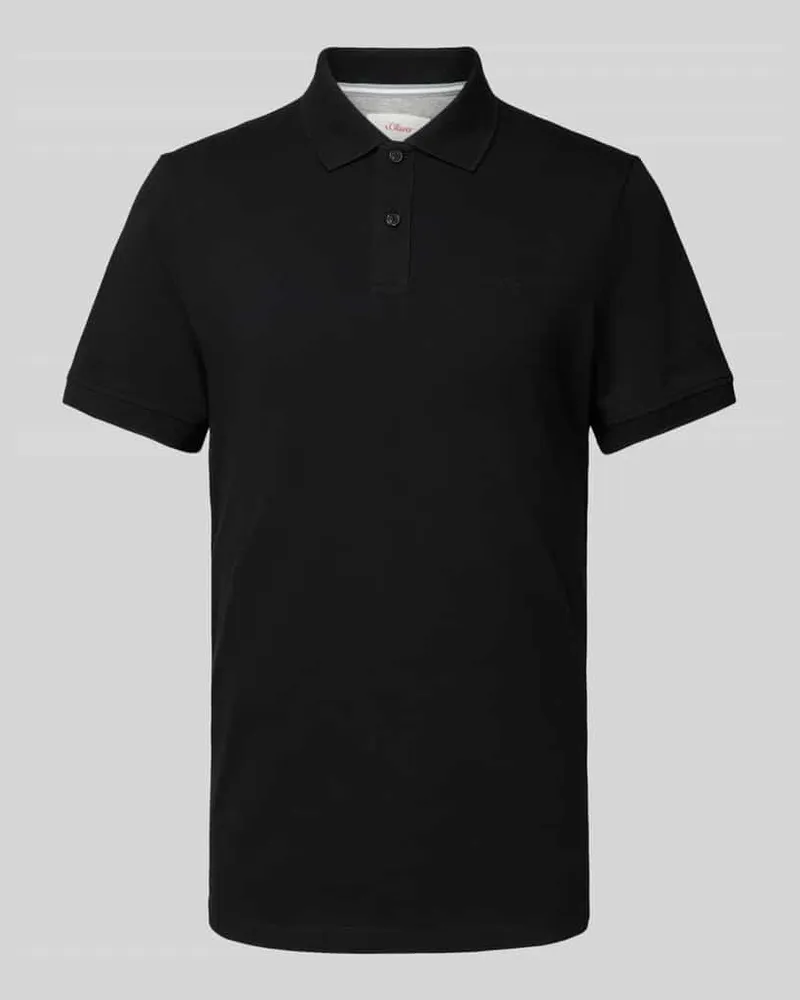 S.Oliver Poloshirt mit Label-Detail 