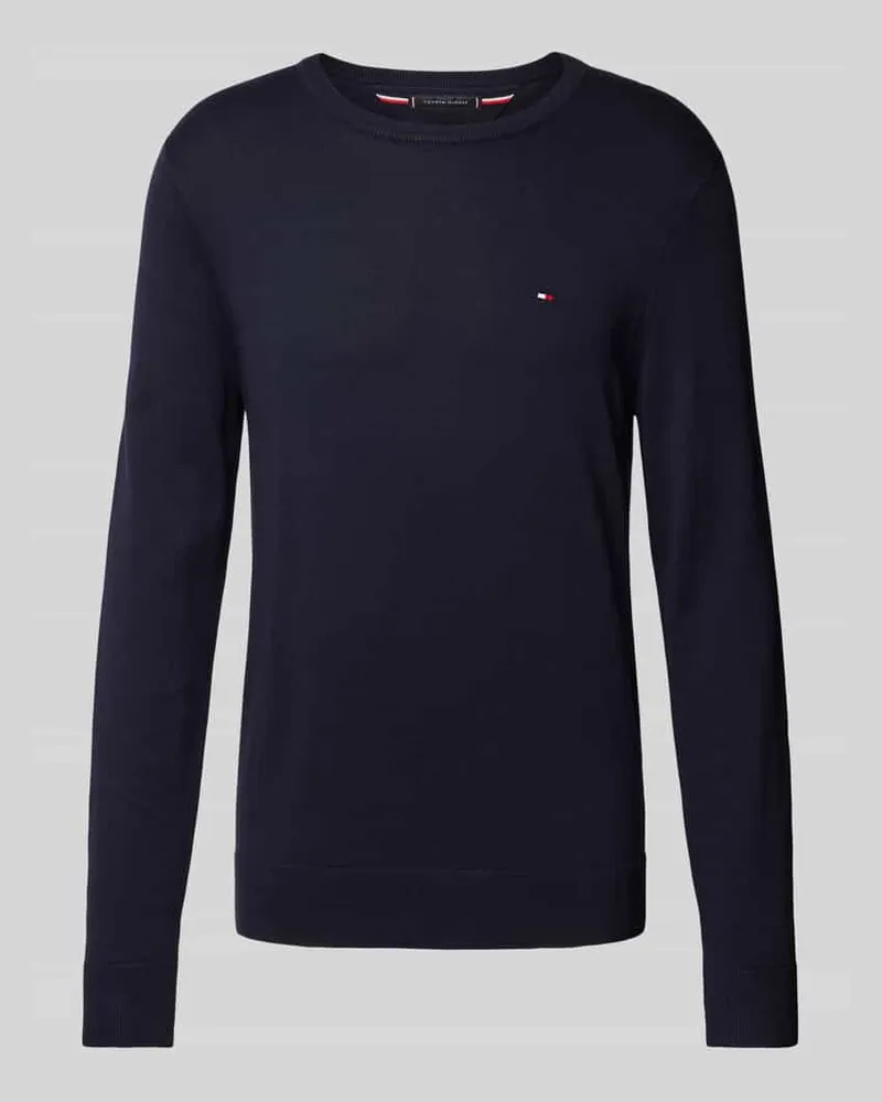 Tommy Hilfiger Strickpullover mit Logo-Stitching 