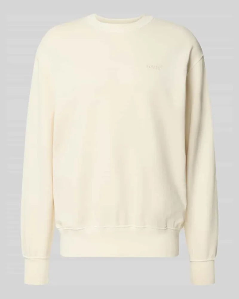 Levi's Relaxed Fit Sweatshirt aus reiner Baumwolle Ecru