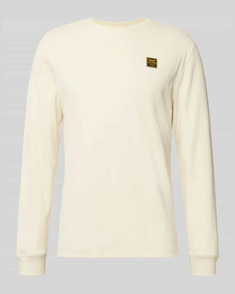 PME Legend Longsleeve mit Label-Detail Offwhite