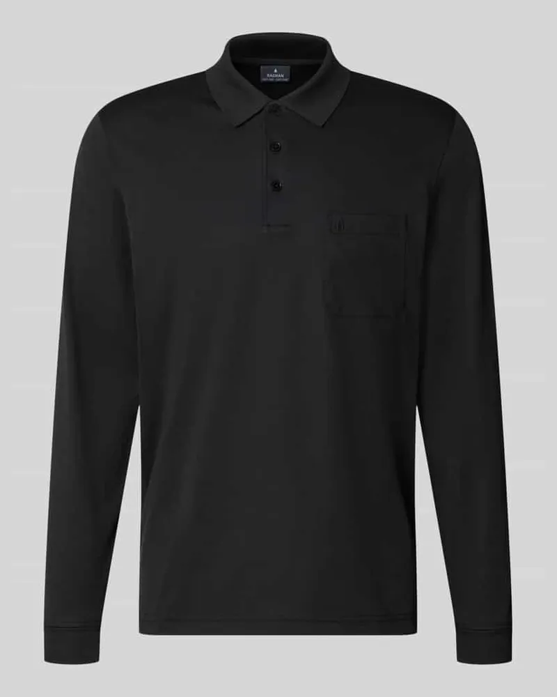 Ragman Regular Fit Poloshirt aus Baumwoll-Mix Black