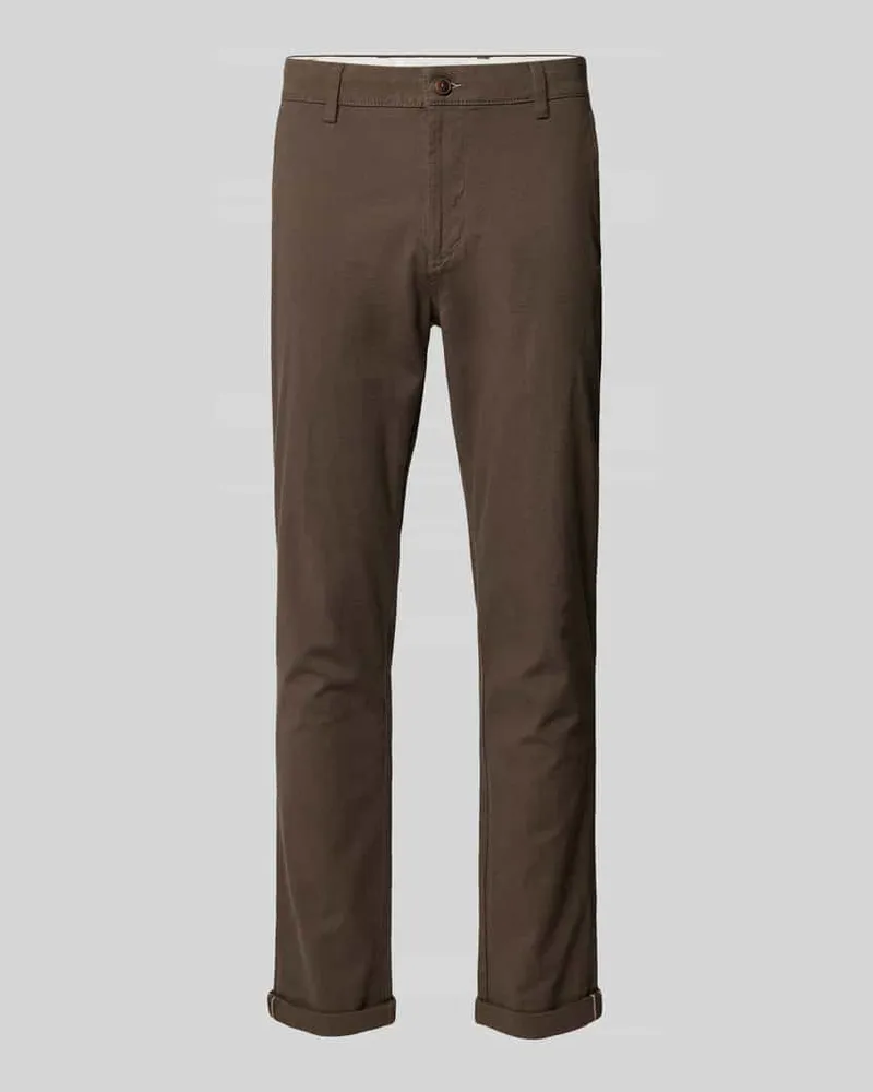 Jack & Jones Slim Fit Chino mit Gesäßtaschen Modell 'MARCO FURY Anthrazit