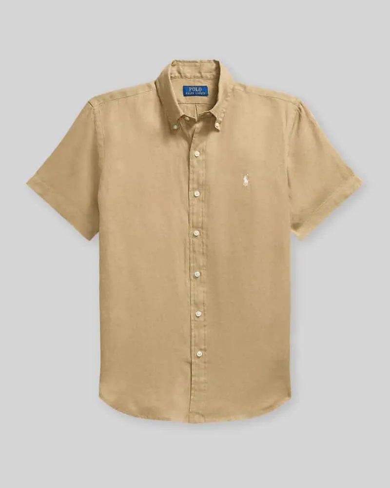 Ralph Lauren Regular Fit Leinenhemd mit Button-Down-Kragen Hazel