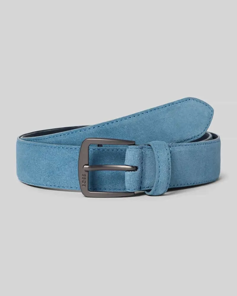 HUGO BOSS Gürtel aus echtem Rindsleder Modell 'SYHR-SD Blau