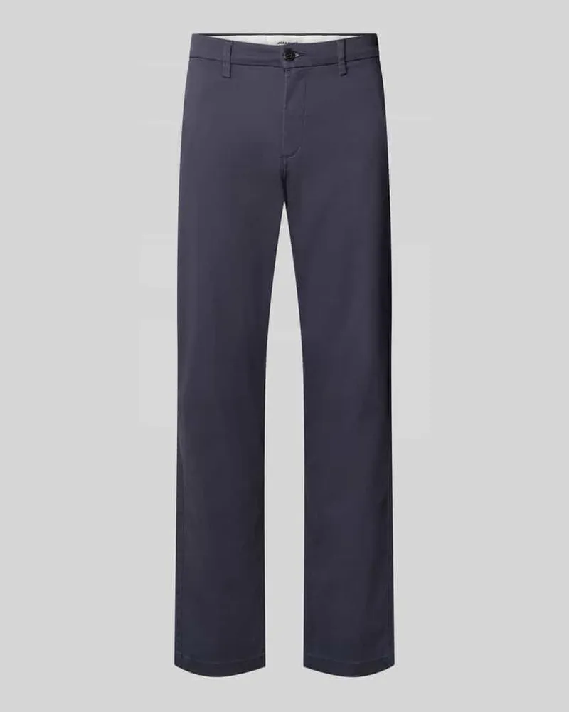 Jack & Jones Straight Fit Hose aus Baumwoll-Mix Modell 'Kane Dunkelblau