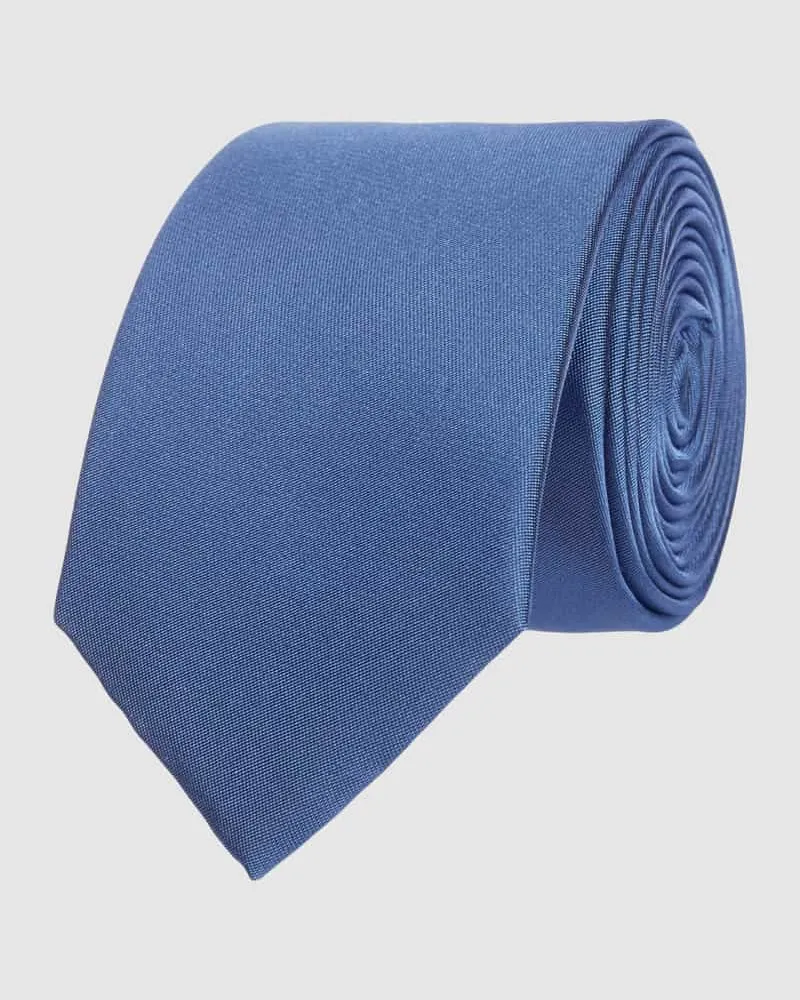 Monti Krawatte aus reiner Seide (6 cm Blau