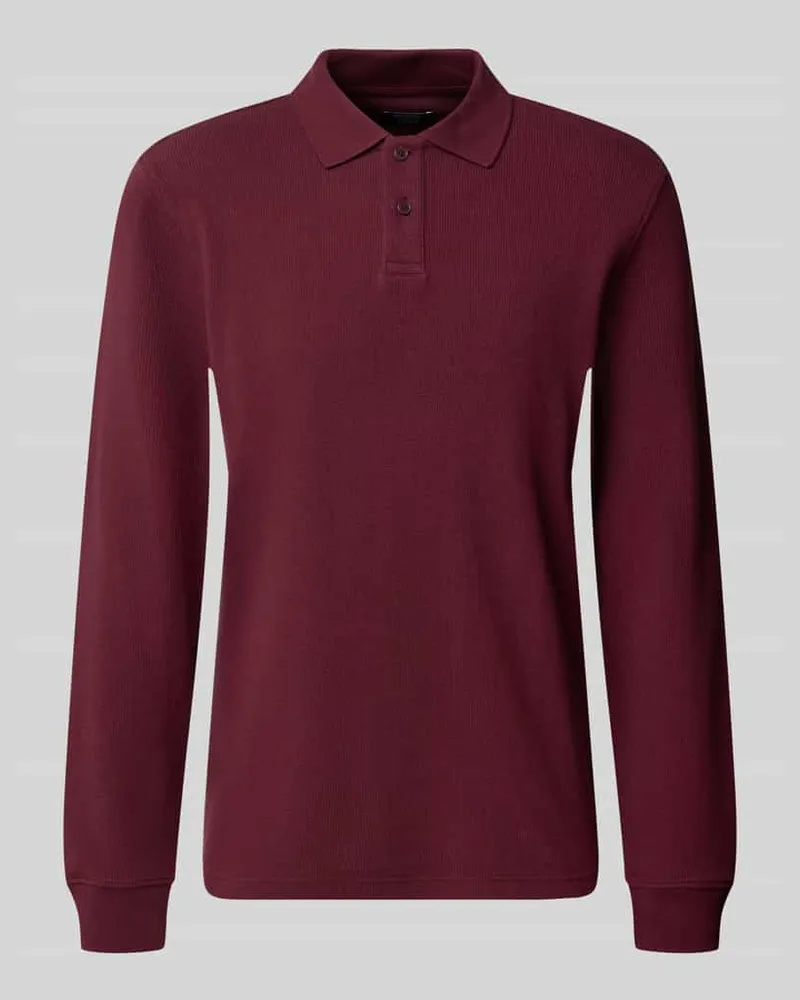 McNeal Relaxed Fit Poloshirt aus elastischem Baumwoll-Mix Dunkelrot