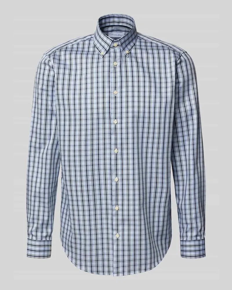 Christian Berg Regular Fit Freizeithemd mit Button-Down-Kragen 