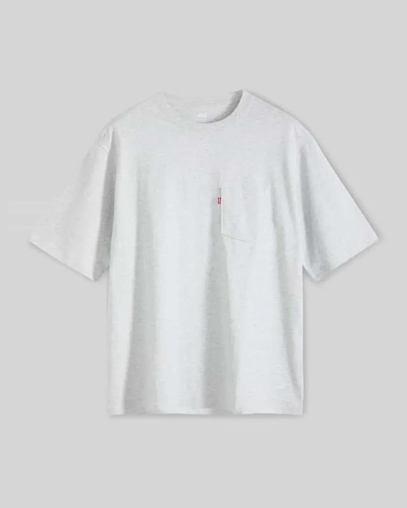 Levi's Loose Fit T-Shirt aus reiner Baumwolle Hellgrau