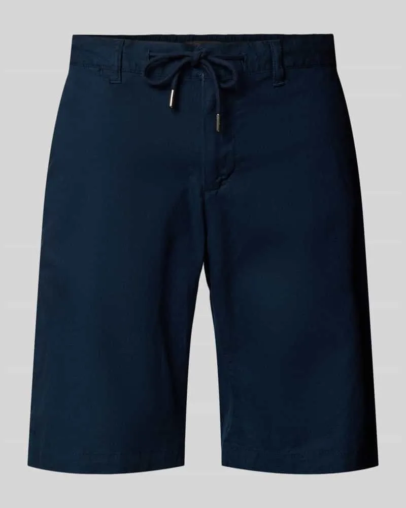 Fynch-Hatton Regular Fit Bermudas aus Baumwoll-Leinen-Mix Modell 'COLI Marine