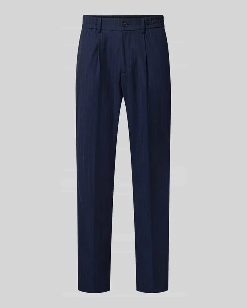 S.Oliver Wide Leg Anzughose mit Viskose-Anteil Marine