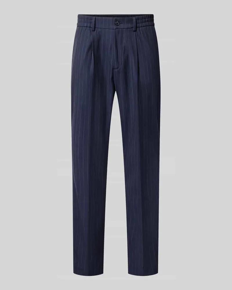 S.Oliver Wide Leg Anzughose mit Viskose-Anteil Marine