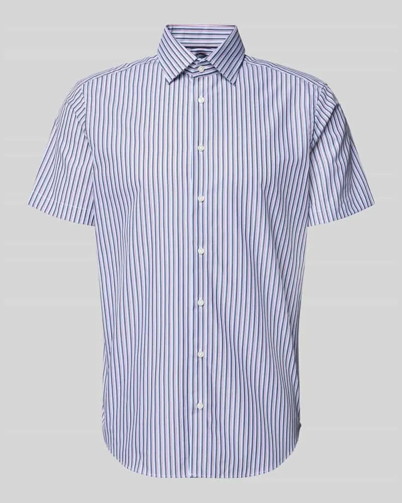 Christian Berg Regular Fit Business-Hemd mit Kentkragen Fuchsia