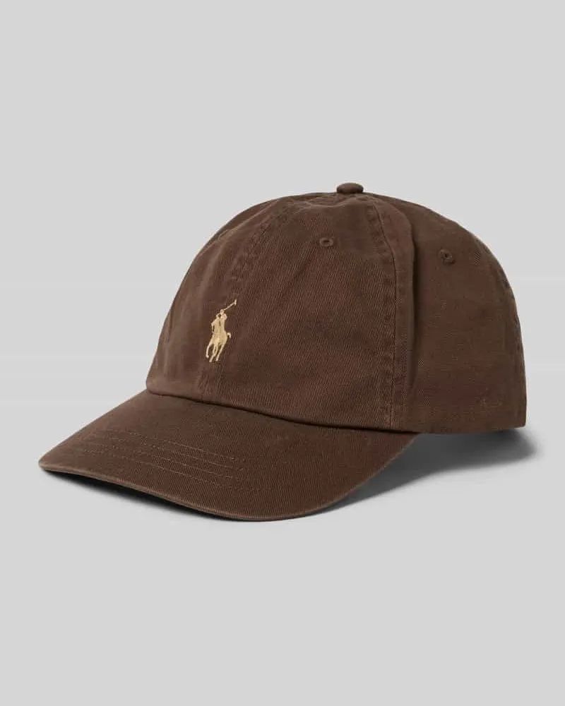 Ralph Lauren Basecap mit Label-Stitching Mittelbraun