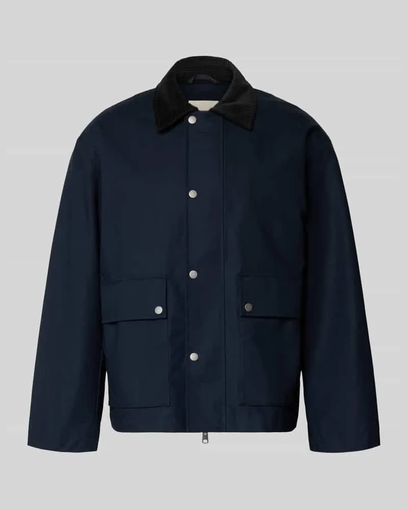 Selected Homme Regular Fit Jacke aus reiner Baumwolle Modell 'KYLE Marine