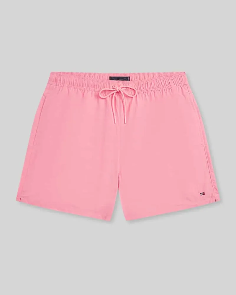 Tommy Hilfiger Regular Fit Badeshorts mit Logo-Stitching Rosa