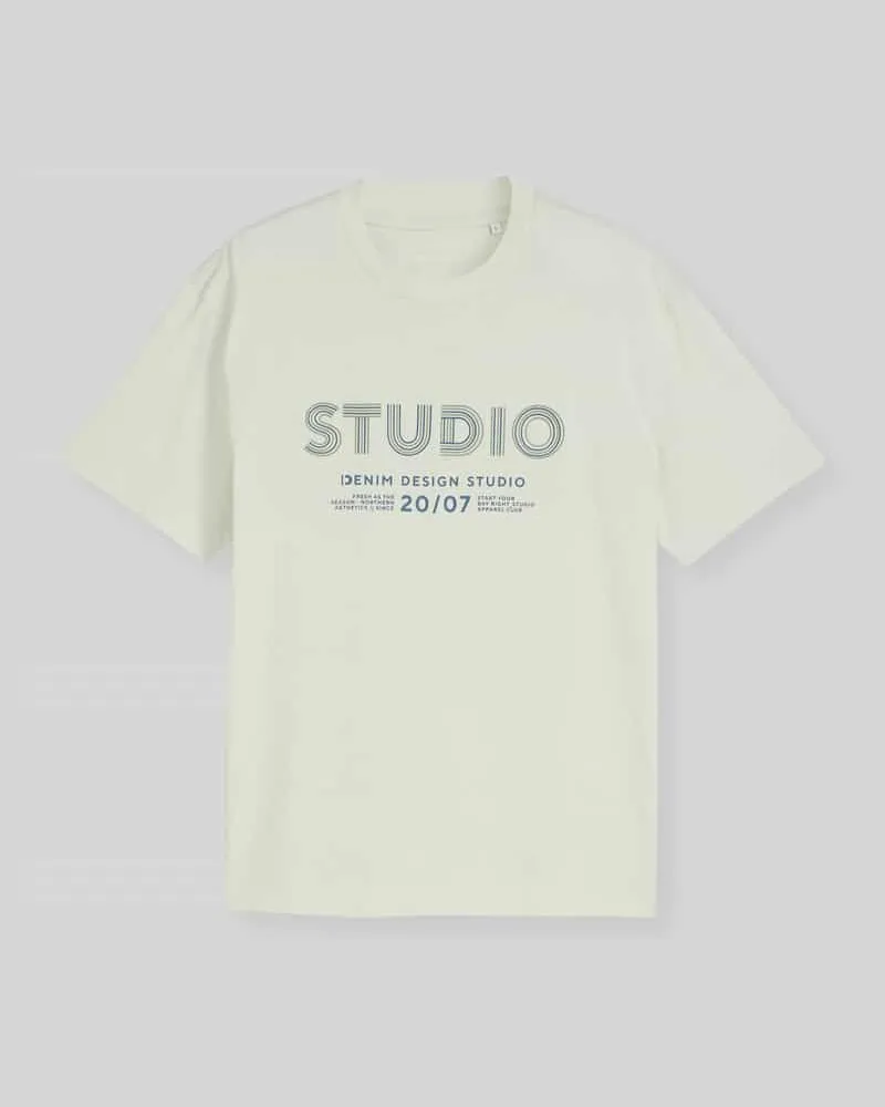 Tom Tailor Relaxed Fit T-Shirt aus reiner Baumwolle Mint