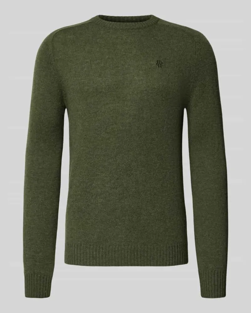 McNeal Strickpullover mit gerippten Abschlüssen Dunkelgruen