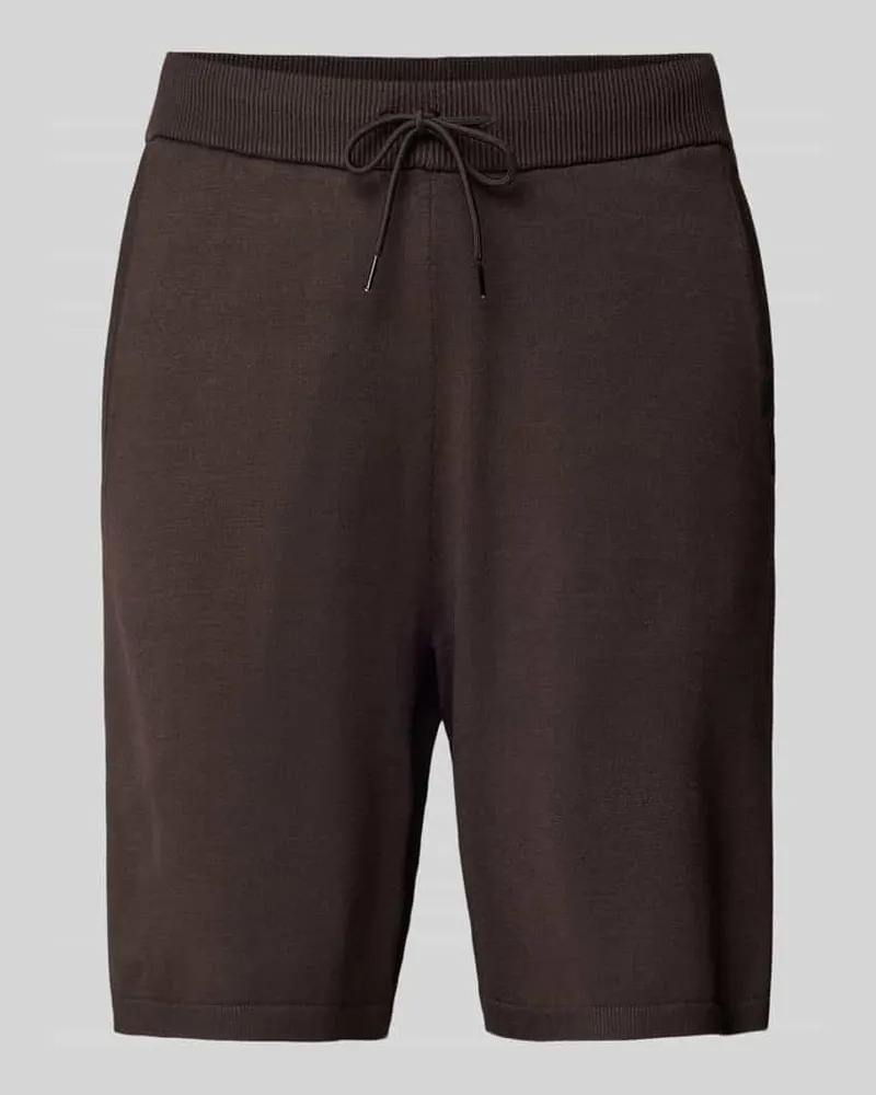 Selected Homme Shorts mit elastischem Bund Modell 'TELLER Schoko