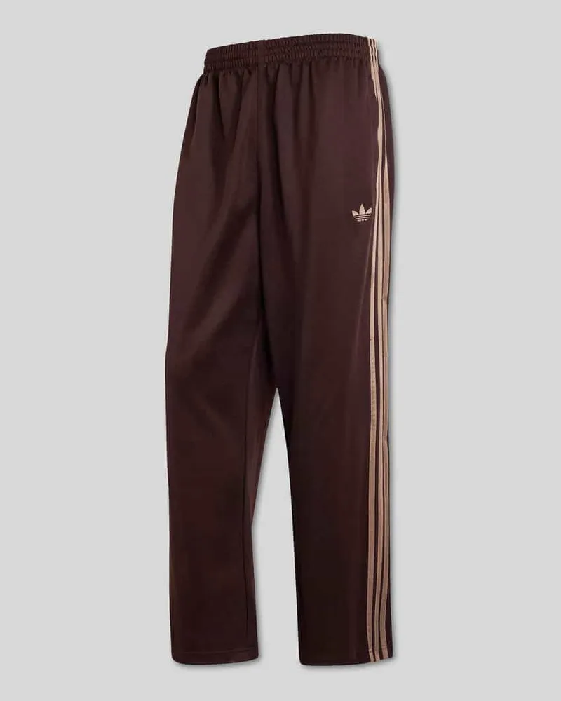adidas Loose Fit Sweathose aus Baumwoll-Mix mit Logo-Stitching Dunkelbraun