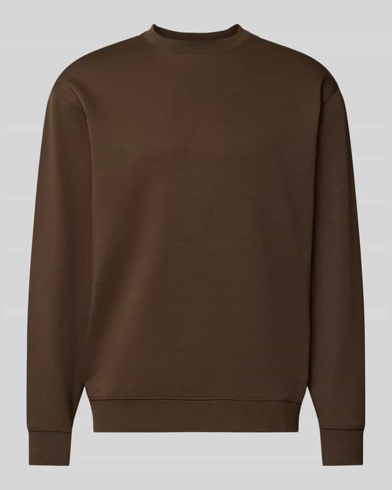 Selected Slim Fit Pullover aus reiner Baumwolle 'TOM Schoko