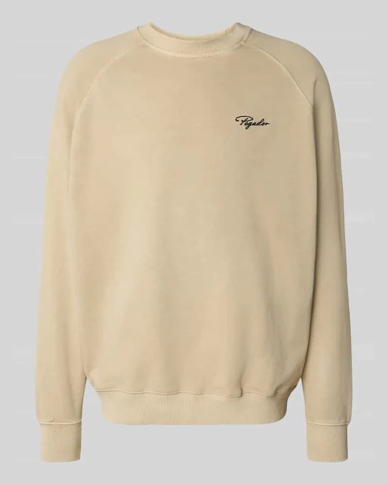 PEGADOR Sweatshirt mit Label-Stitching 