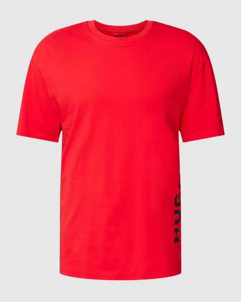 HUGO BOSS Relaxed Fit T-Shirt mit Label-Print 