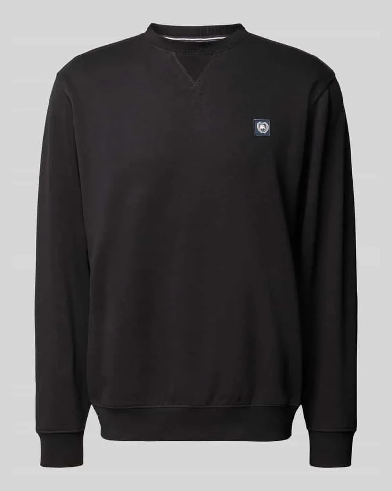 Lerros Sweatshirt mit Label-Patch 