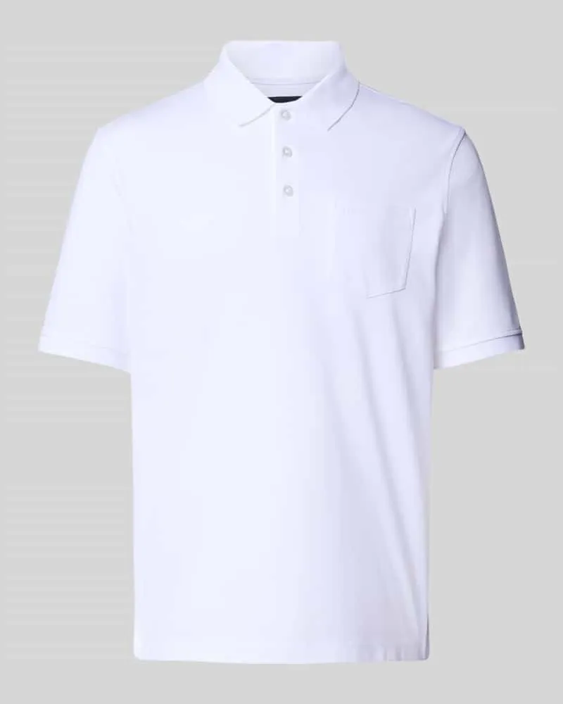 Bugatti Poloshirt mit Brusttasche 