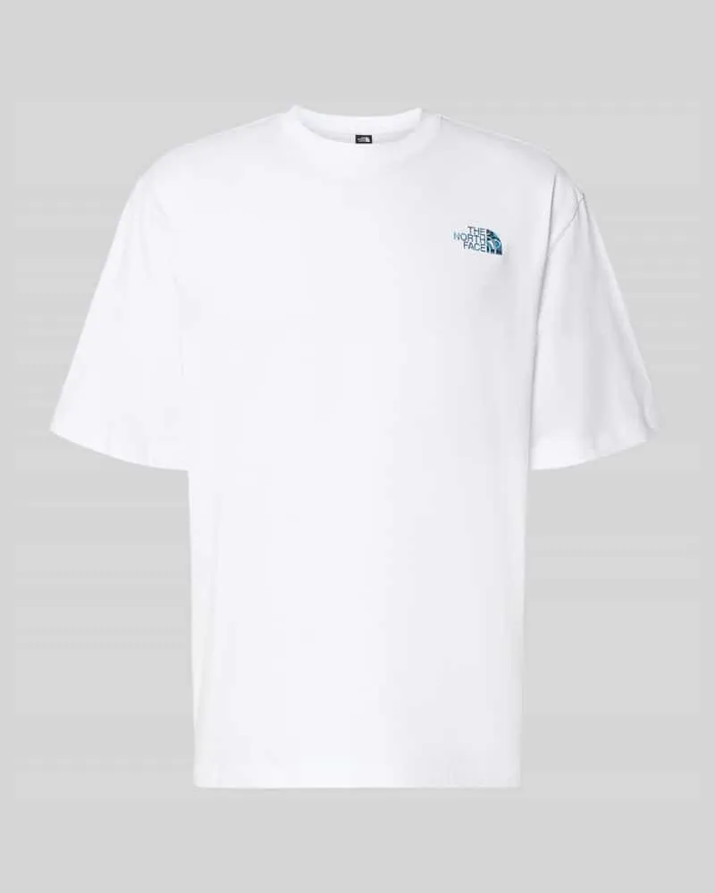 The North Face Oversized T-Shirt mit Logo und Rundhalsausschnitt Weiss