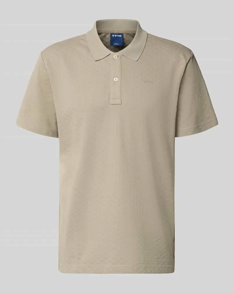 G-STAR RAW Regular Fit Poloshirt mit Logo Sand