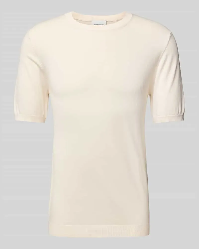 Roy Robson T-Shirt mit gerippten Abschlüssen 