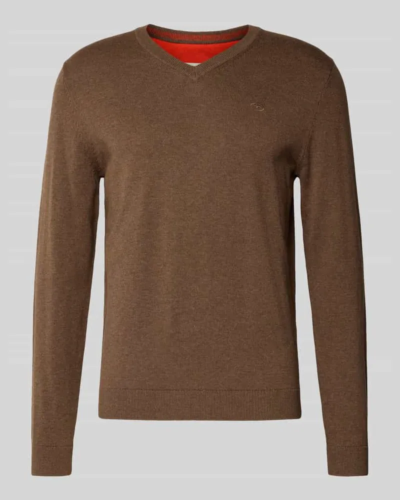 Tom Tailor Regular Fit Strickpullover aus reiner Baumwolle 