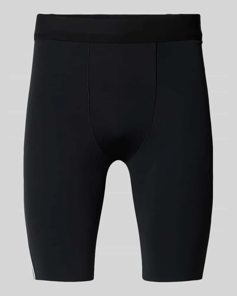 Salomon Tights mit Logo und Reißverschlusstasche Black