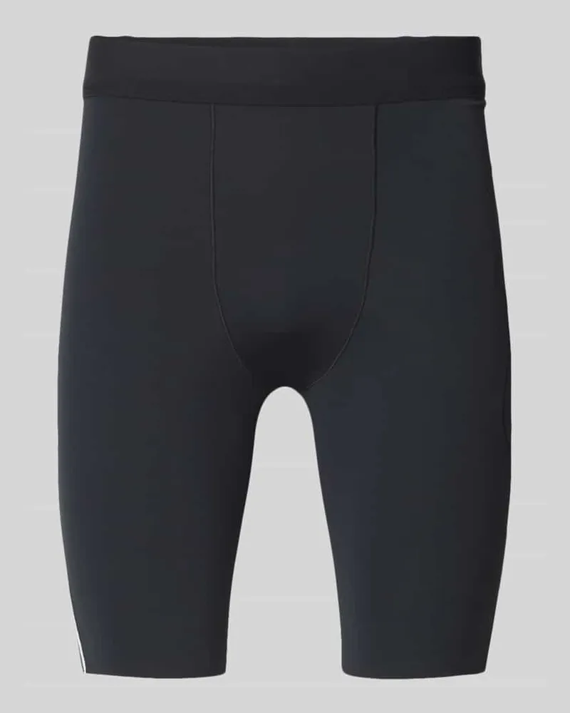 Salomon Tights mit Logo und Reißverschlusstasche Black