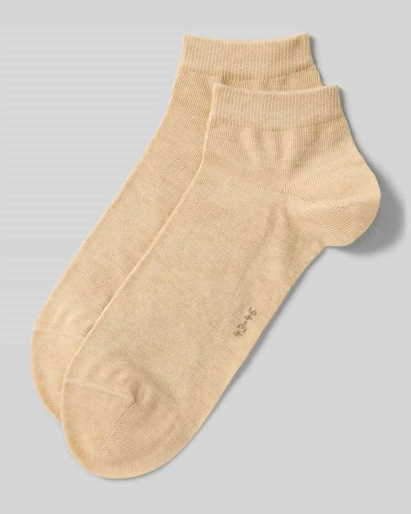 Falke Socken mit geripptem Abschluss im 2er-Pack Sand