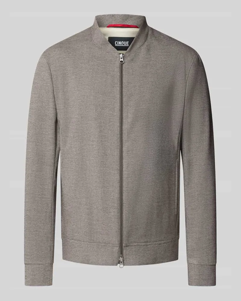 cinque Regular Fit Jacke mit Viskose-Anteil Modell 'Cross Mittelbraun