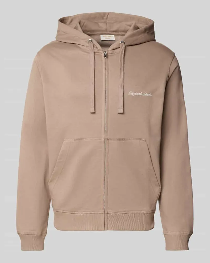 Jack & Jones Sweatjacke mit Känguru-Tasche und Reißverschluss 