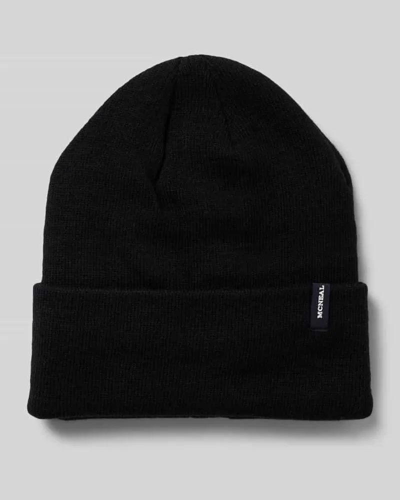 McNeal Beanie mit Label-Detail Black
