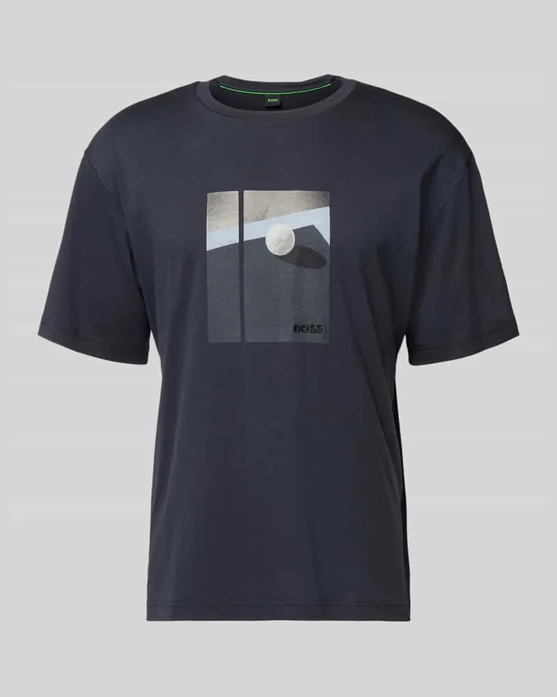 HUGO BOSS Relaxed Fit T-Shirt aus reiner Baumwolle Modell 'JOIN Dunkelblau