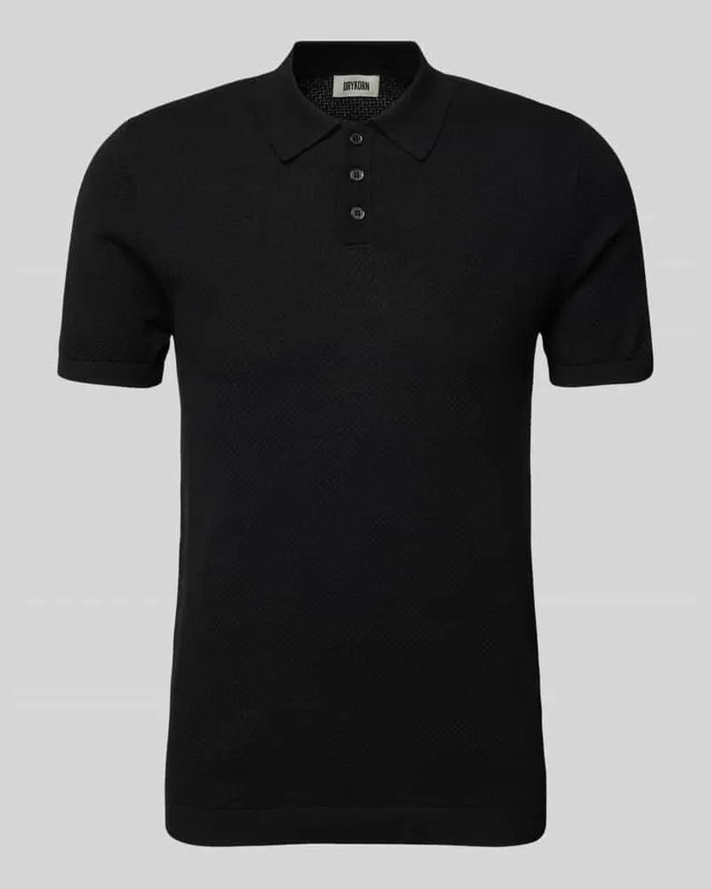 Drykorn Slim Fit Poloshirt mit Strukturmuster Modell 'TRITON 