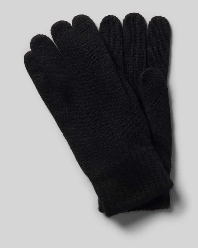 Bugatti Handschuhe aus Woll-Mix mit Viskose-Anteil Black