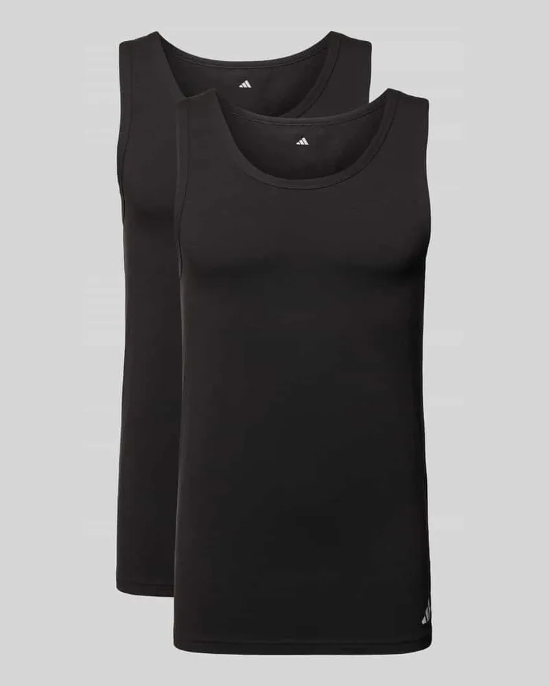 adidas Tanktop mit Label-Print im 2er-Pack 