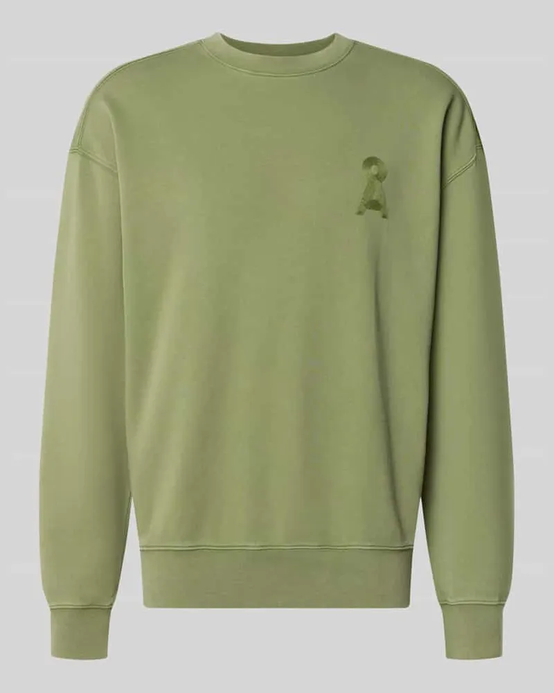 Armedangels Relaxed Fit Sweatshirt aus reiner Bio-Baumwolle Modell 'ICONIC Å GMT Oliv