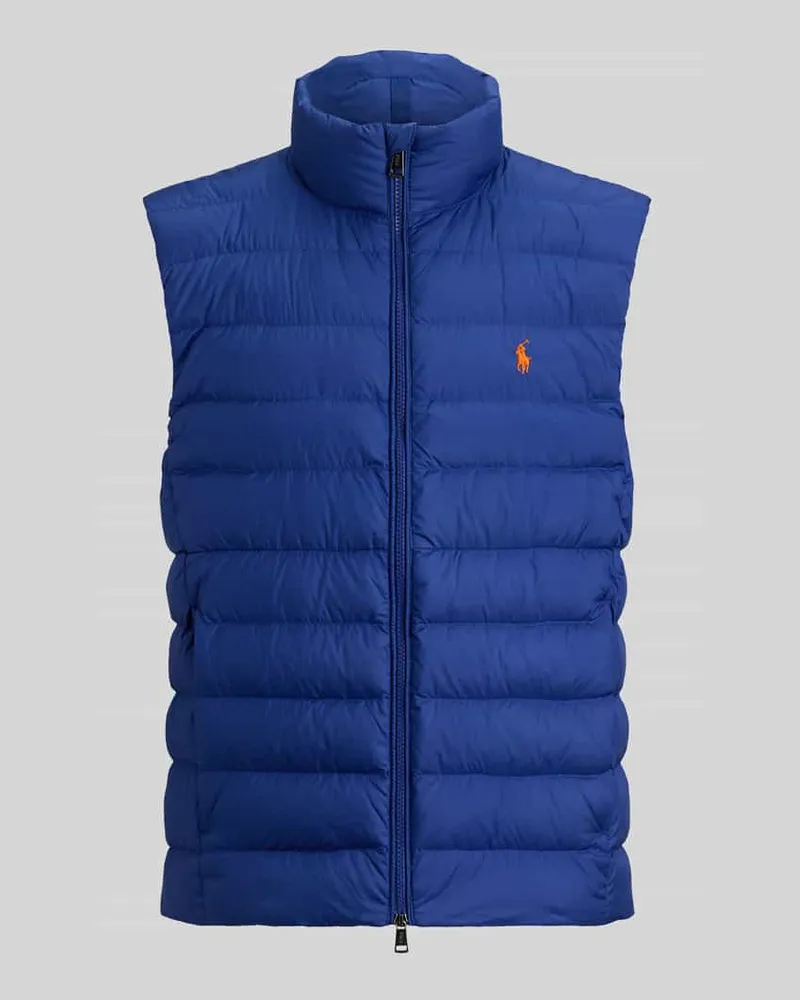Ralph Lauren Regular Fit Weste mit Logo-Stitching Dunkelblau